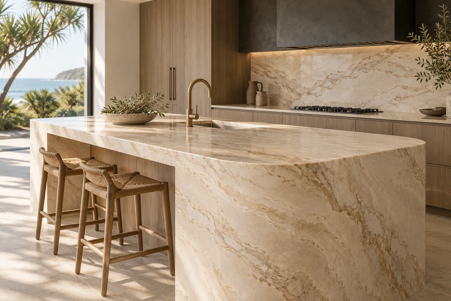 Stone surface and interior details for marble protection