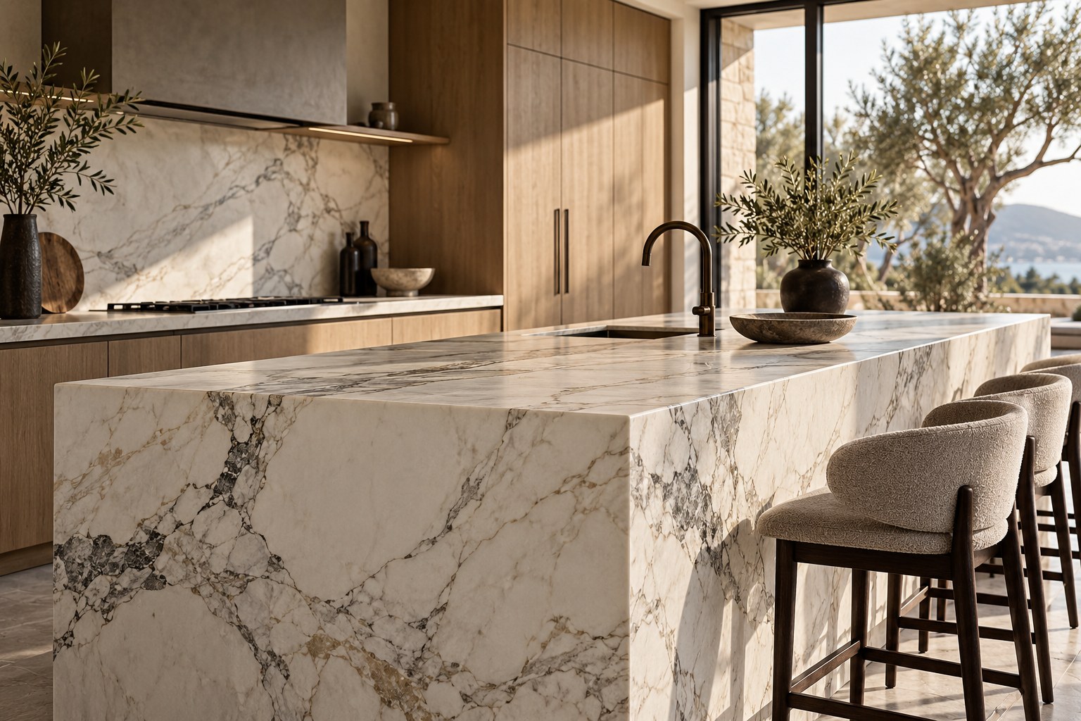 Stone surface and interior details for protection