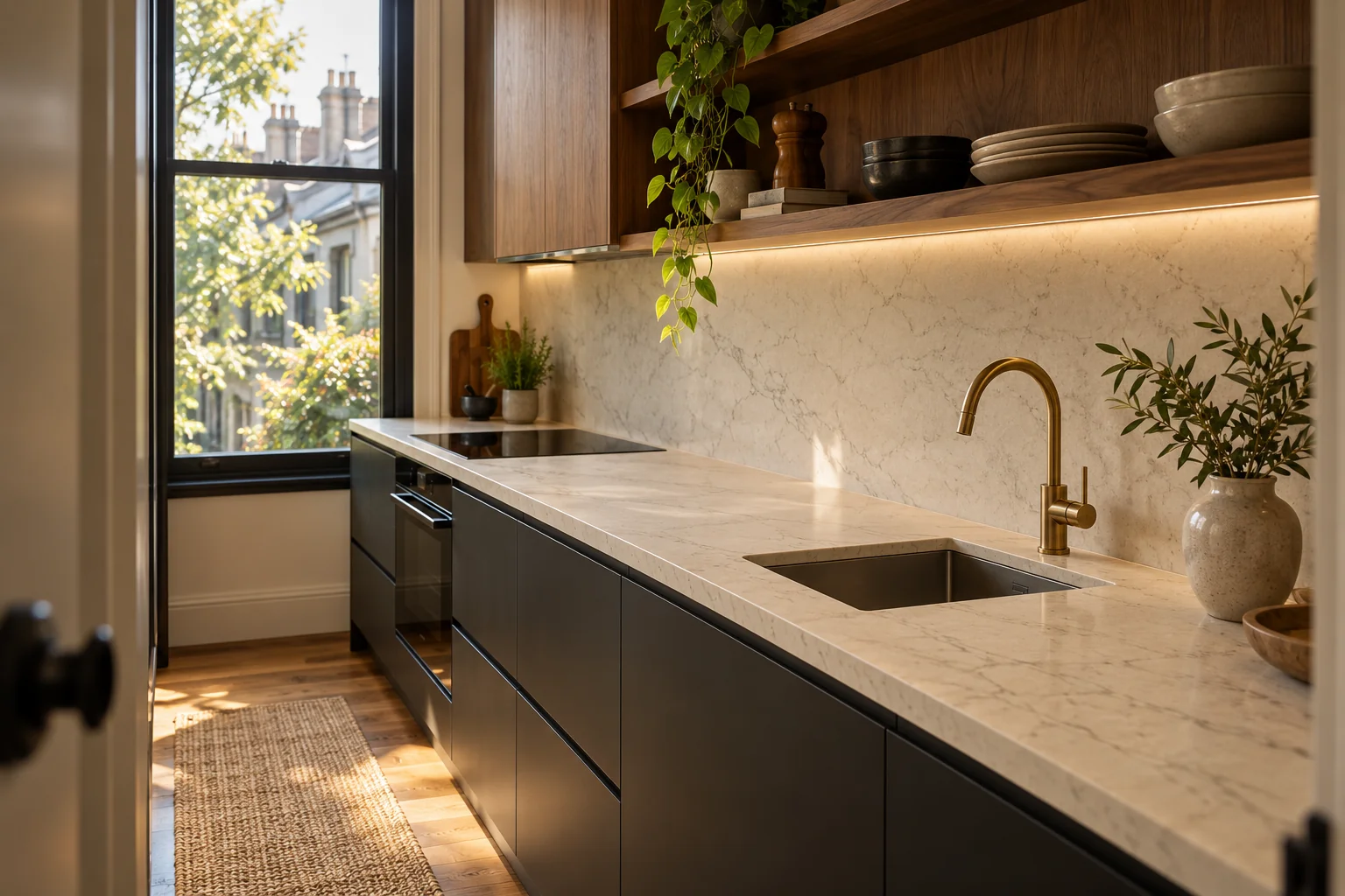 Stone surface and interior details for kitchen benchtop protection